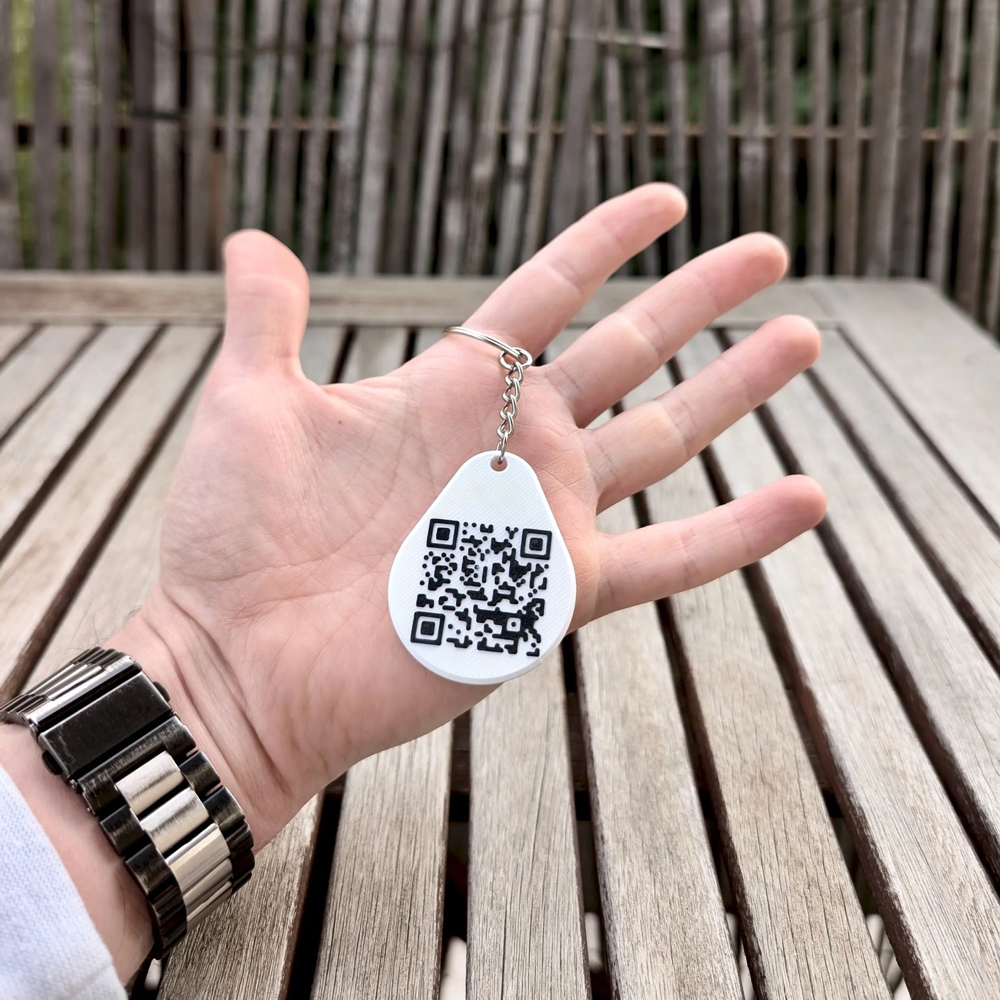 Breloc personalizabil NFC+QR