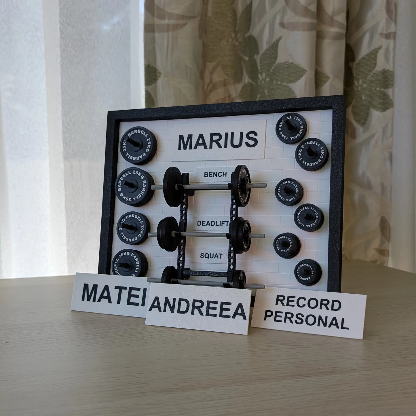 Tablou greutăți personalizabil