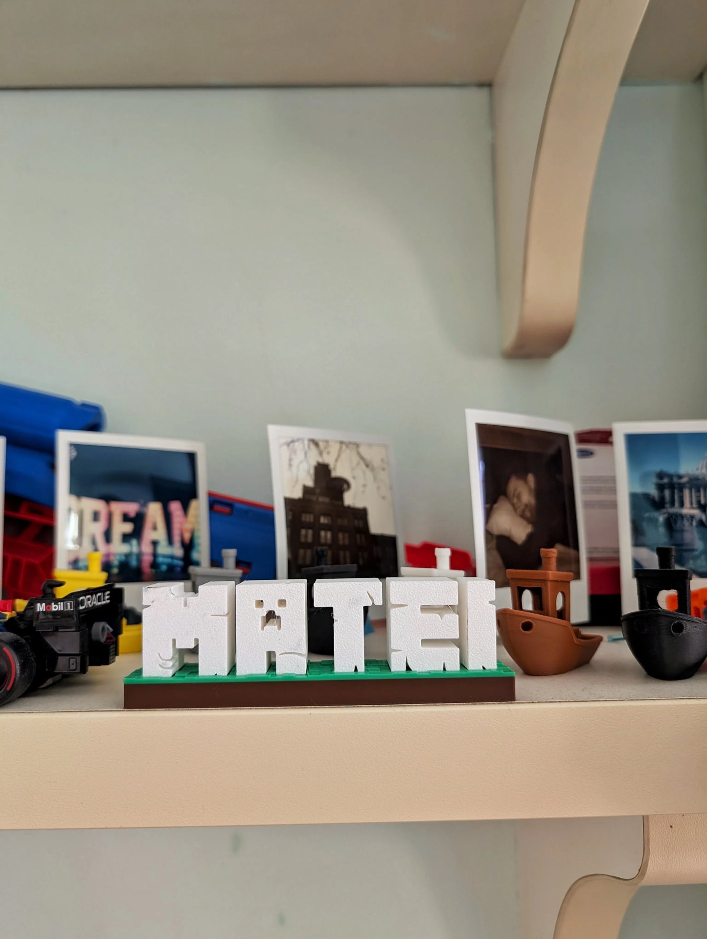 Plăcuță Minecraft cu Nume Personalizat
