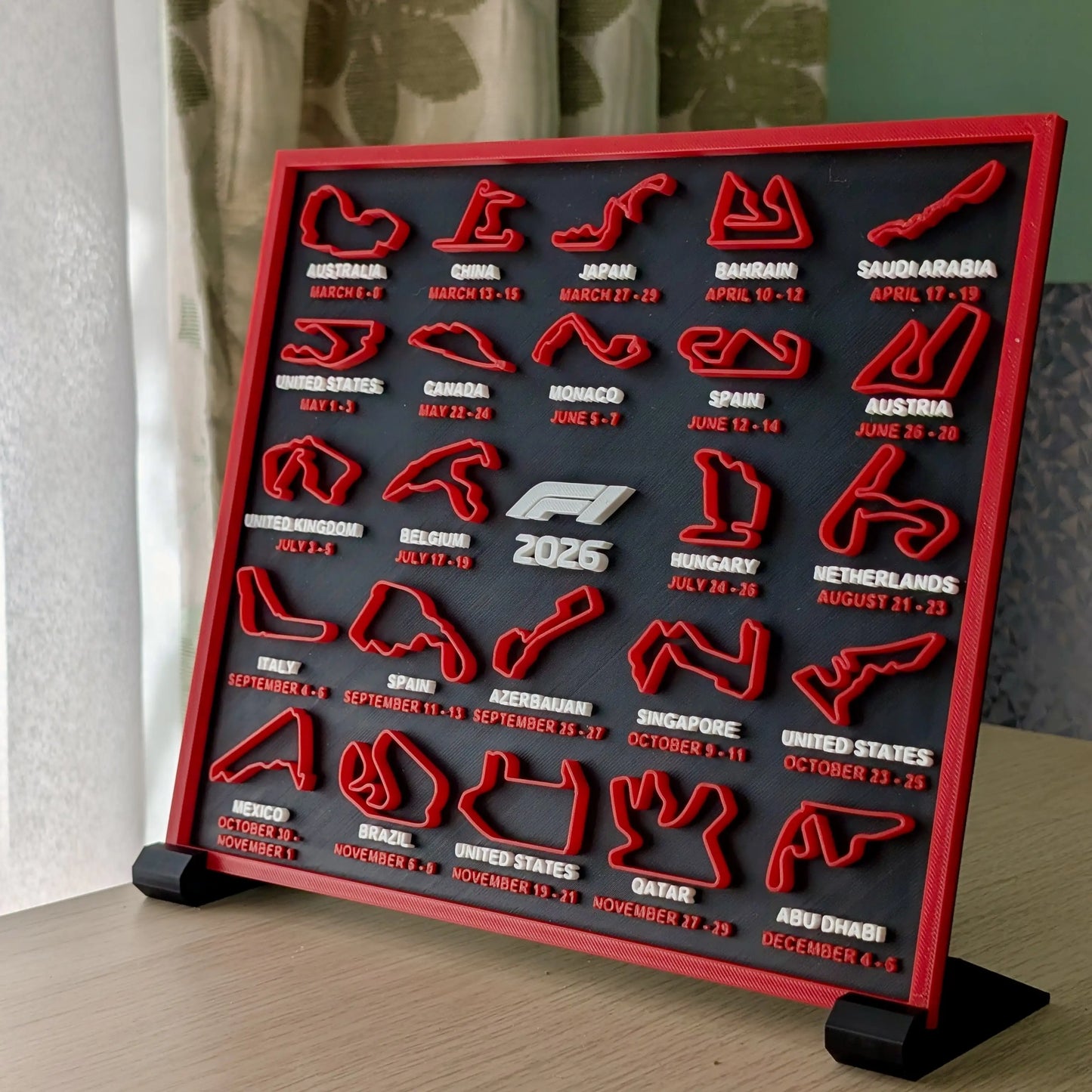 F1 Calendar 2026 - Circuite