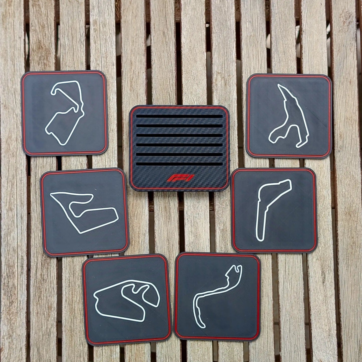 F1 - Set Premium Suporturi Pahare Circuite
